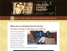 Tablet Screenshot of helpinghandspantry.org